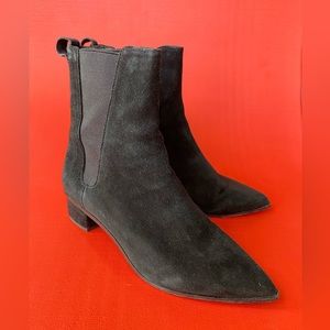 Ash Mira suede ankle bootie P-toe